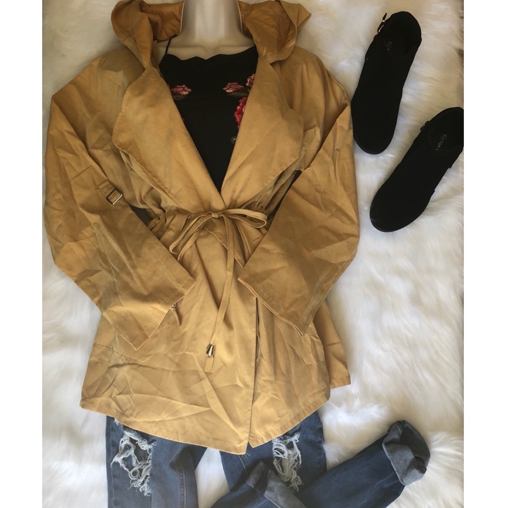 Mustard yellow drawstring jacket 💕 - Picture 2 of 3